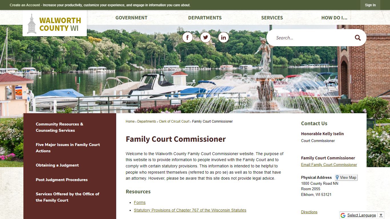 Family Court Commissioner | Walworth County, WI